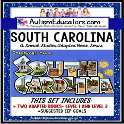 SOUTH CAROLINA State Symbols ADAPTED BOOK for Special Education and Autism